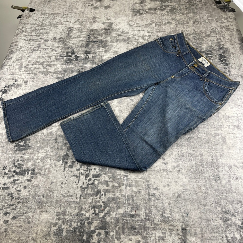 Levi Strauss Signature Women 14 Low‎ Rise Bootcut Jeans Blue Western